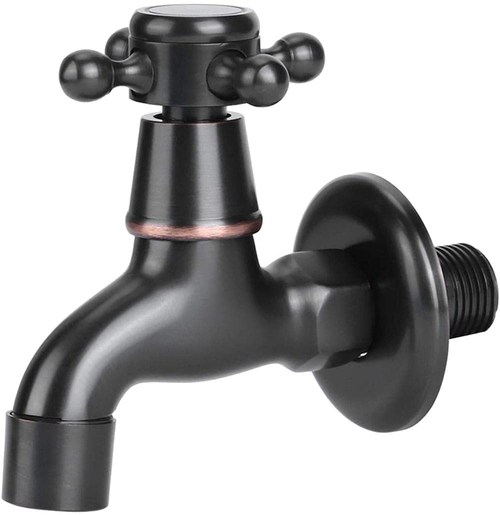 Zbbdfazd Mop Pool Faucet Retro Style Brass Wall Mounted Single Handle Water Tap For Garden Kitchen Sink Decorate