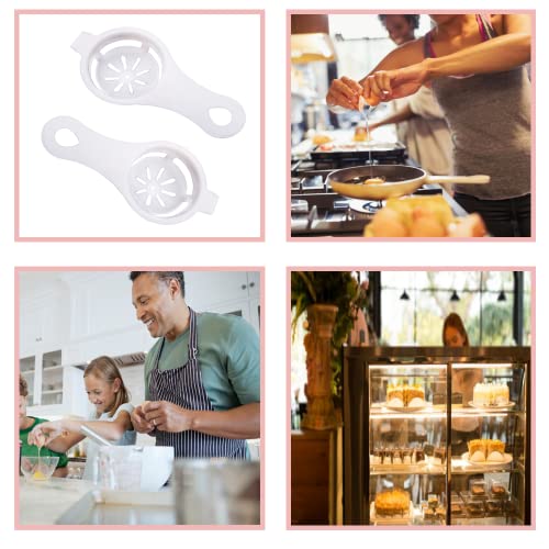 Separatore Albume d'uovo, 2 Pezzi Separatore Uova Professionale, Separatore di Uova Tuorlo d'uovo, per Utensili da Cucina, Kitchen Gadget Cooking - immagine 6