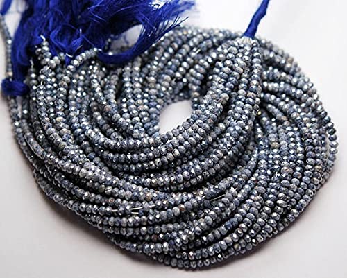 Saphir bleu de Madagascar perles micro-facettées pour un bijou chargé d'histoire