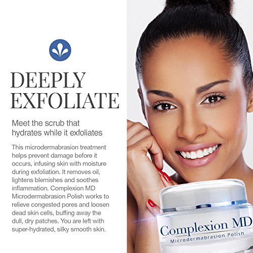 Complexion Md Exfoliating Face Scrub - Anti Aging & Pore Refining Microdermabrasion Facial Polish With Green Tea & Natural Pumice - Spa Quality Home Exfoliation For Clear Youthful Skin (1.69Oz/48G) #TOP2