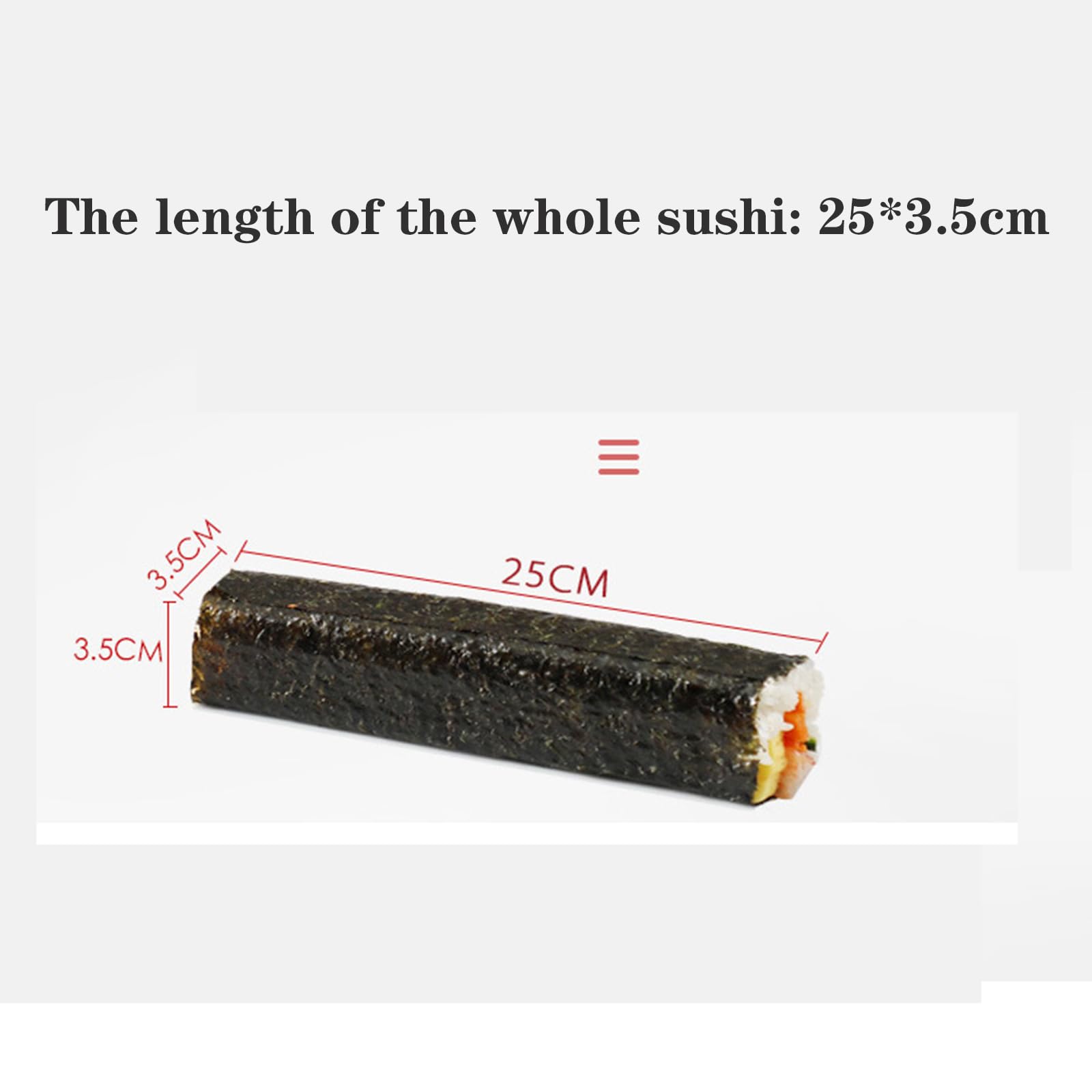 Forma do robienia sushi, komercyjna kulka ryżowa i owijka z wodorostów, 25 × 3,5 cm, formowanie jednym naciśnięciem, wydajne, szybkie, łatwe w obsłudze