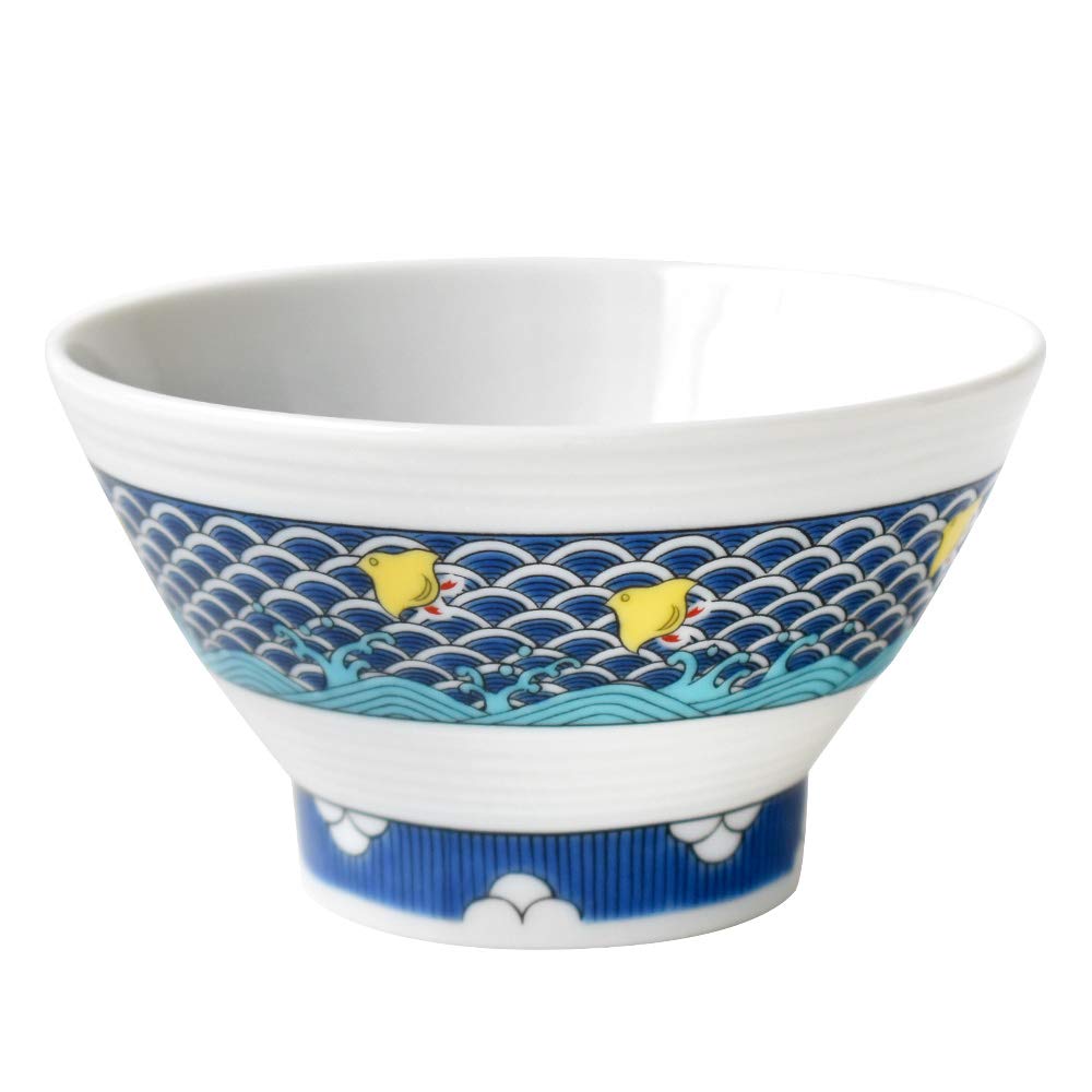 Amazon | 九谷焼 青郊窯 色絵千段飯碗 11.5cm 箱入り 伝統工芸品/日本