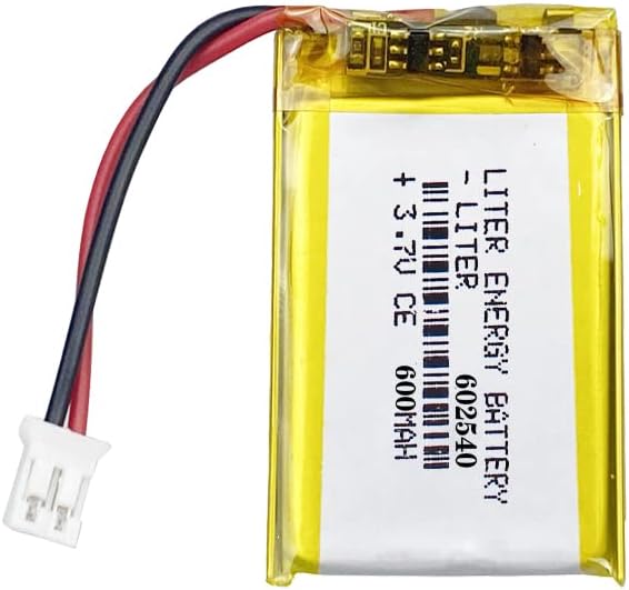 Batería de energía de litro 3.7V Lipo Batería 600mAh Batería recargable de polímero de iones de litio 602540 Batería de iones de polímero de litio