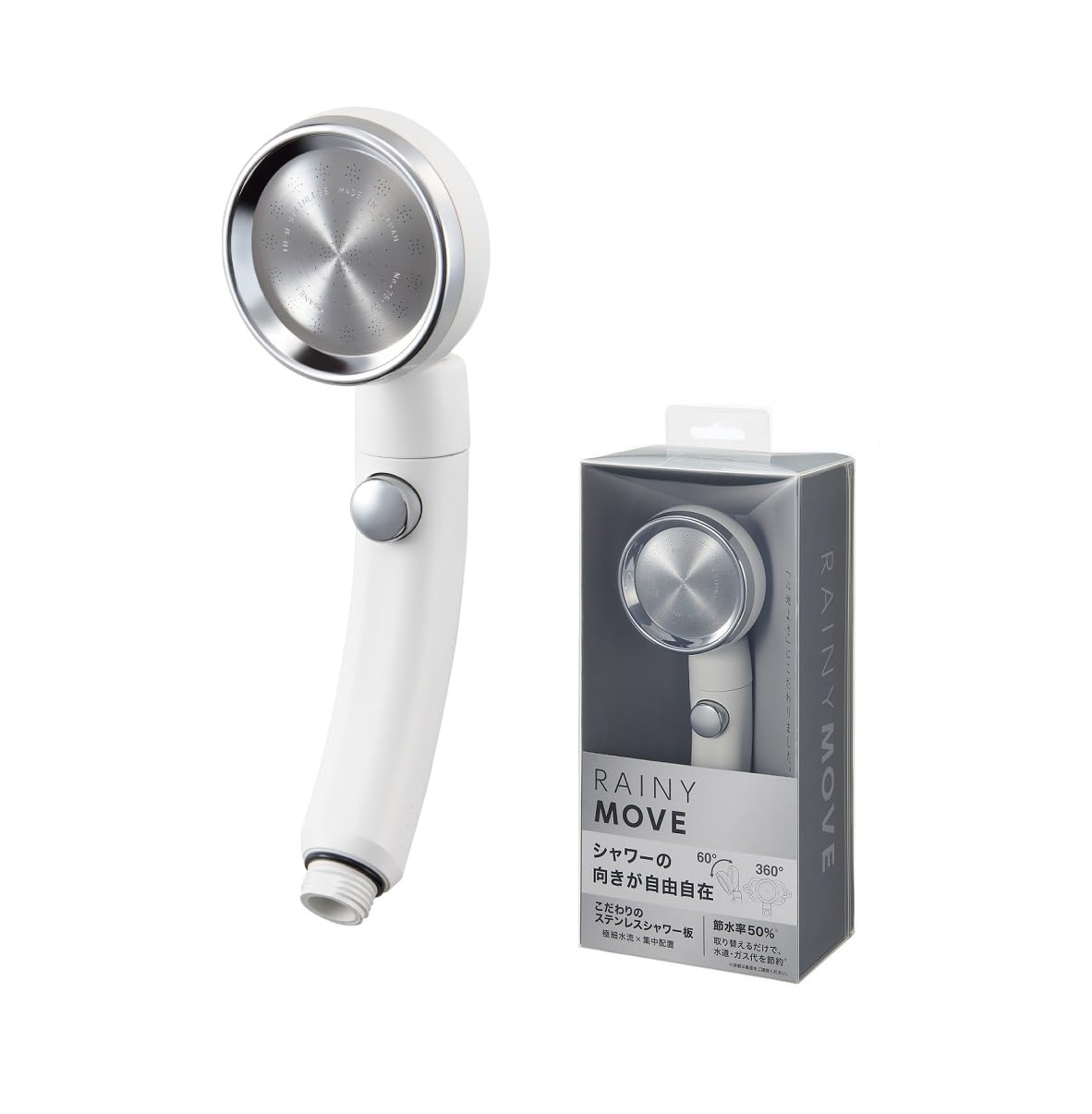 SANEI レイニームーヴ グレーリング  d2ldlup Amazon.co.jp: SANEI(サンエイ) シャワーヘッド レイニームーヴ 日本製