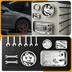 4-Pack Magnetic Parts Tray Set, Heavy-Duty 3"/6" Round & Square - Image 6