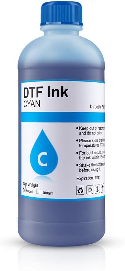 5color/Set high-end DTF Ink for DTF Printer No Sediment, no Clogging of The Print Head, and Pure Color Bright Colors 500ml