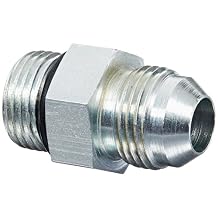 Eaton Aeroquip 202702-10-10S Steel Flared Tube Fitting, Adapter, 7/8" Male JIC x 7/8" O-Ring Boss Male Pack of 4