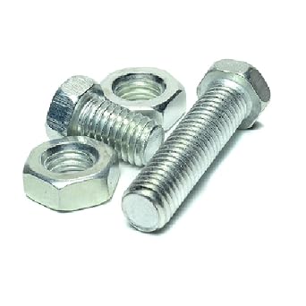 Civata + Somun Tak m Set Alt  K e Ba l  Galvaniz Kaplama Kalite DIN 933 8.8 AKB Alt gen End striyel Otomotiv H rdavat Civatas  5, M16x50