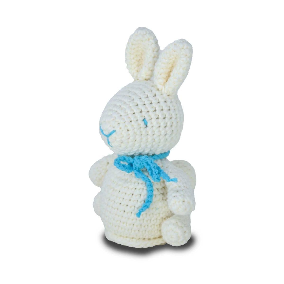 KNITTY CRITTERS – Easter – White Chocolate Bunny| Beginner-Friendly Crochet Craft Kit with Recycled Yarn