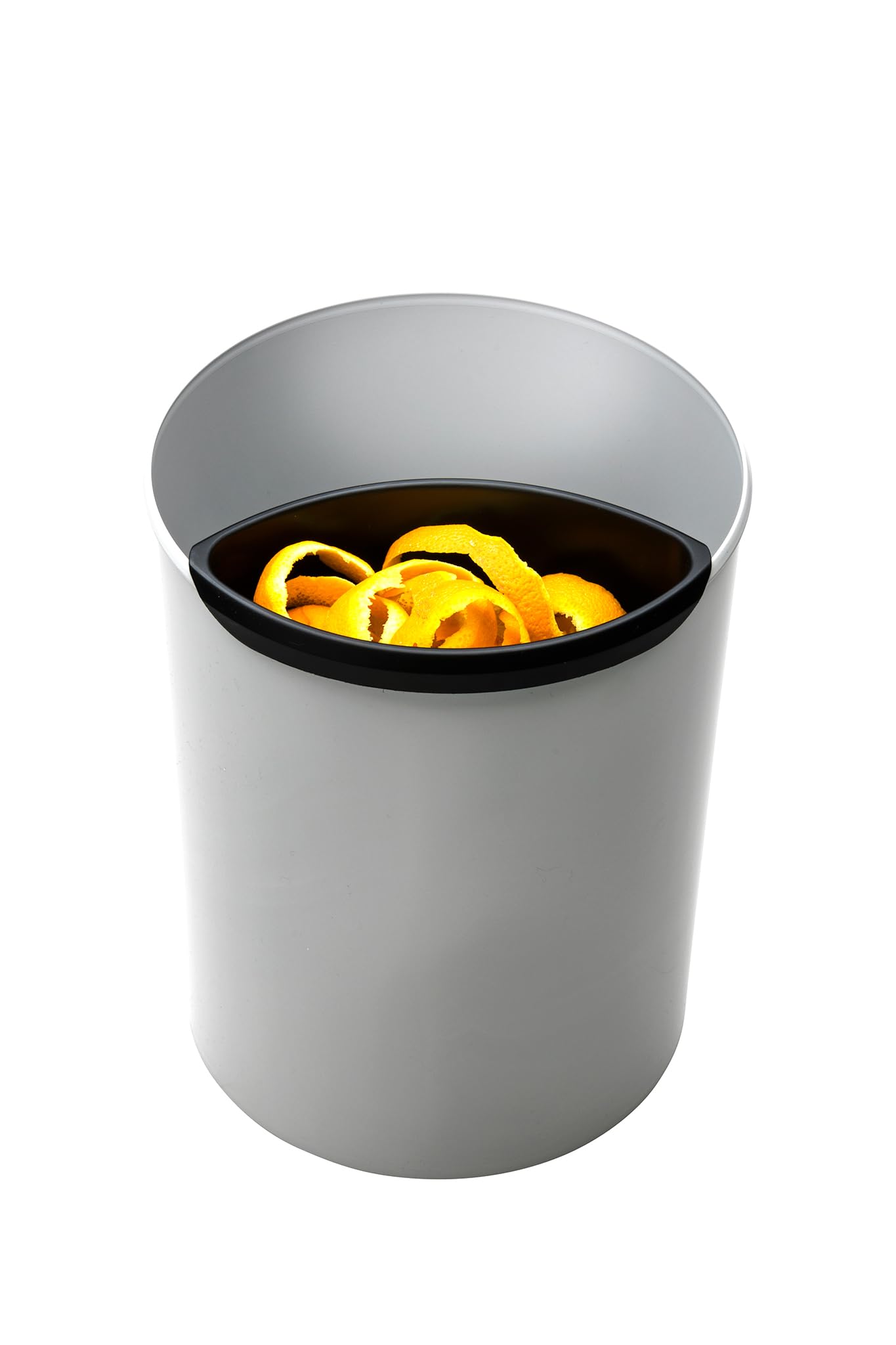 HAN 1814-F-11, Corbeille à Papier Anti-feu Ignifuge, Difficilement Inflammable, Sûre, élégante, Qualité Premium, 13 Litres, Gris Clair