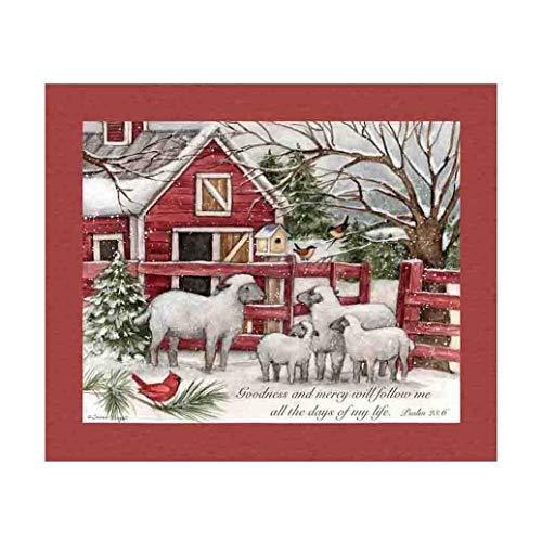 Susan Winget Christmas Lord Is My Shepherd 36in Panel Multi Quilt Fabric