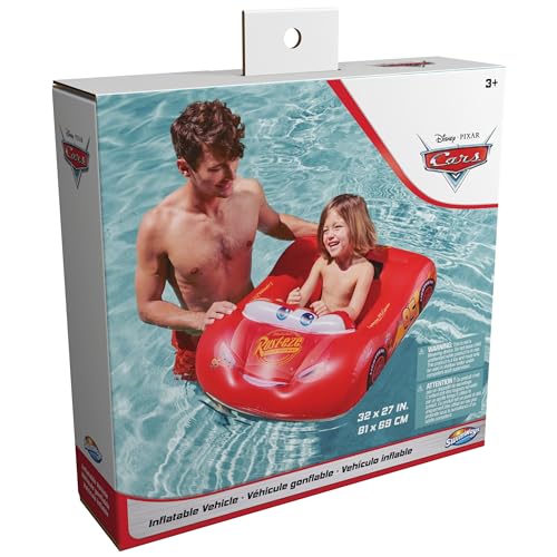 SwimWays Disney Cars Inflatable Boat Water Vehicle for Ages 3+ - image 8