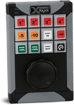 X-keys XK-12 Jog & Shuttle Mini Replay Controller