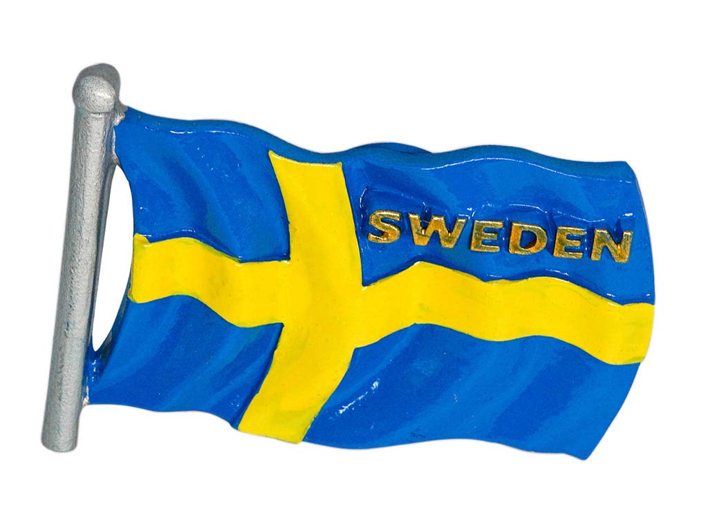 Flags of Sweden 3D Resin Fridge Magnet Refrigerator Sticker Travel Souvenir Gift Home Kitchen Decor