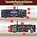 Pyle Wireless Bluetooth Home Stereo Amplifier - Multi-Channel 200 Watt Power Amplifier Home Audio Receiver System w/HDMI, Optical/Phono/Coaxial, FM Radio, USB/SD, AUX, RCA, Mic in - Remote - PDA9HBU
