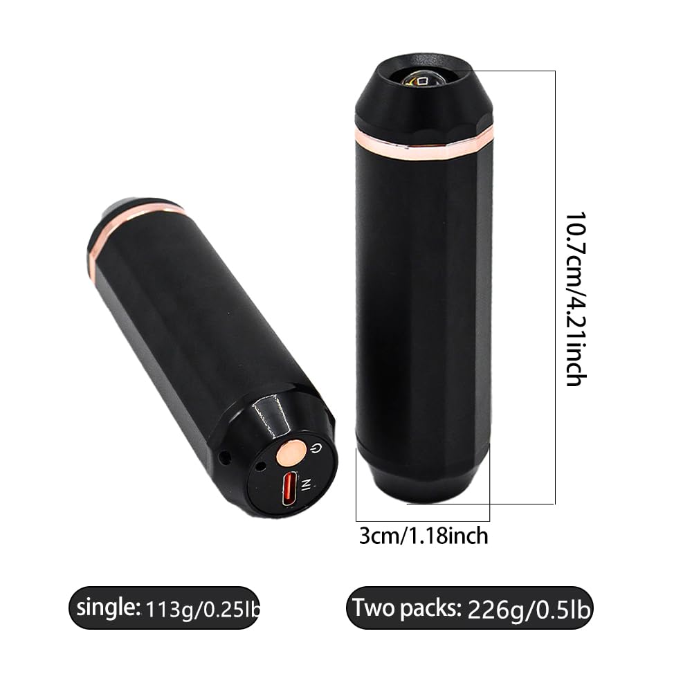 Scaldamani Magnetici Elettrici Portatili - Doppia Batteria 5000mAh, 3 Temperature, Torcia LED, Per Sport Invernali E Outdoor - Foto 2