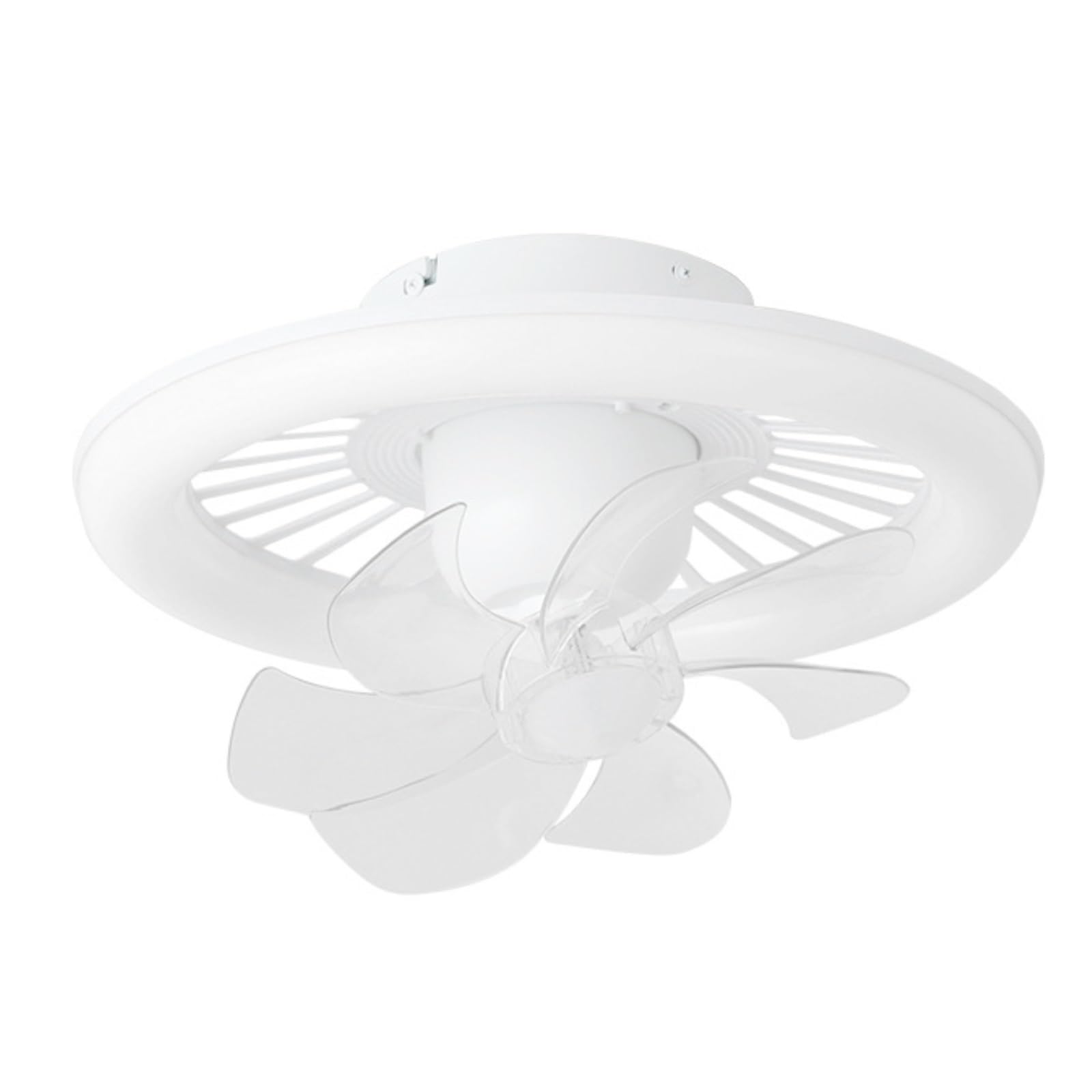 ERETYRET Ceiling Fan Light Bedroom Soft Wind Silent Shaking Head Restaurant Living Room Zhongshan Lamp Quiet Cooling(A)