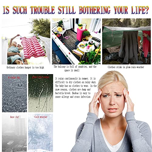 Heated Clothes Drying Rack,Towel Warmer Machine with 20 Heated Bars, 50Hz/230W Foldable Airer Stable Dryer for Home, Free-Standing Heating Garment Dryer Towel Rail Space Saving for Home Indoor/Outdoo - Image 8