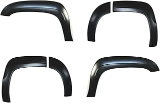 Style Paintable Wheel Protector Flare for Chevy for Tahoe 2007-2014 Excludes LTZ Models Front: 0.5" Rear 0.5"-Additional Tire Coverage