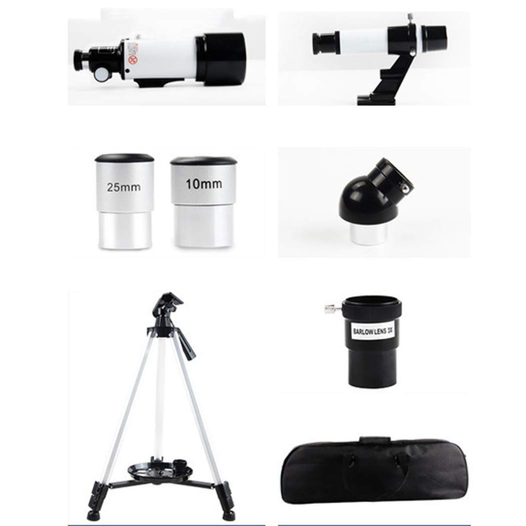 śli Dzieci Teleskop astronomiczny dla początkujących, ogniskowy 700 mm refraktor 234x powiększenie zasięgu powiększenia, optyczne powleczone optyczne szklane