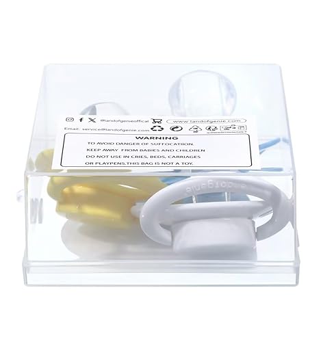 Miniatura 7 de Landofgenie Gran escudo de tamaño adulto chupetes conjunto mariposa en forma de Cutie Chupete 3 Pack - blanco+azul+amarillo