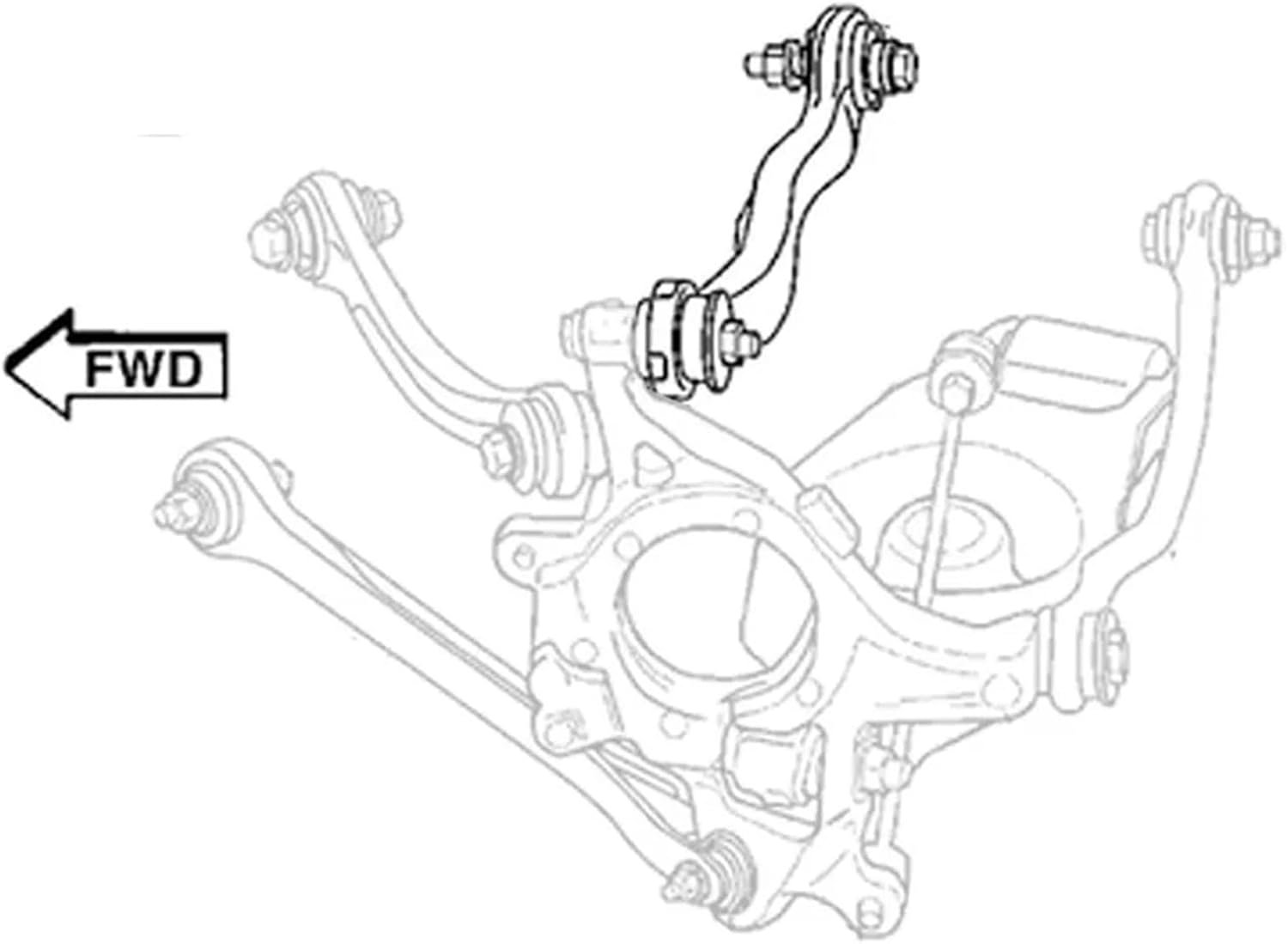 Pair Adjustable Rear Upper Camber Arms Left & Right Kit Range From +3/-3 Compatible with Dodge Challenger Compatible with Dodge Charger 2006-2023