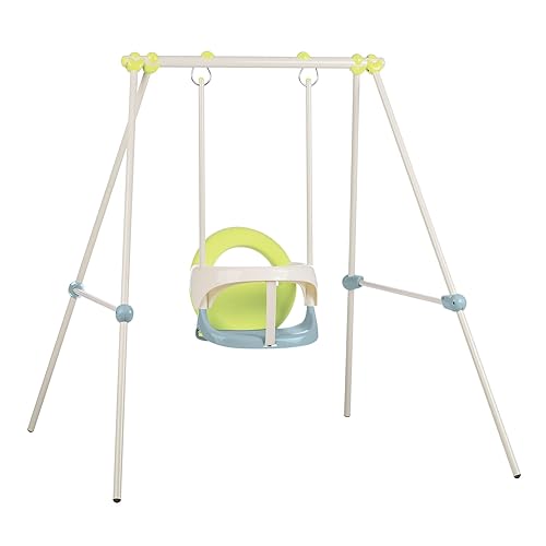 Smoby - Portique Métal Baby Swing - Balançoire Bébé -