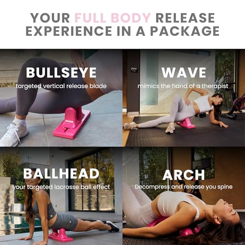 Image of Thrival Relief Pro - Fully Adjustable Psoas, Back and Hip Flexor Muscle Release Tool with Thrival App for Targeted Routines, Deep Tissue, Trigger Point Massage (Pink) - Made in USA