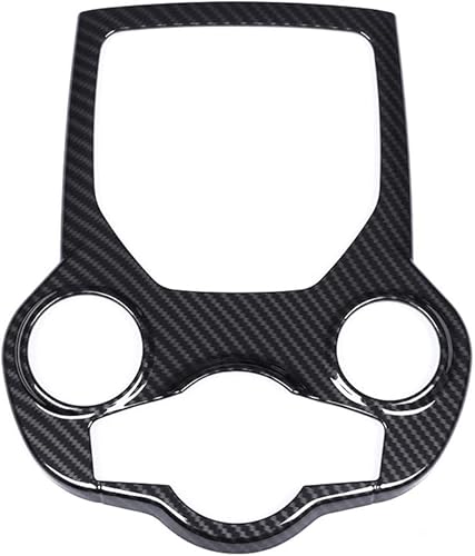 Miniatura 5 de CHEYA - Pegatina de fibra de carbono ABS cromada para el interior del coche, para Alfa Romeo Giulia Stelvio 2017 2018 2019 (fibra de carbono,