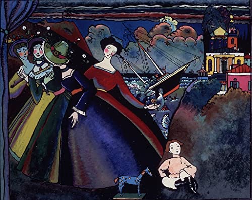 Affiche impression prints toile Kandinsky le navire décoration salon 60x90