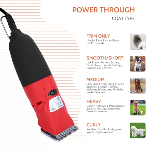 35W Electric Pet Hair Clipper Cutter Trimmer Shaver Grooming Kit for Small Larger Dog Cat with 3 Interchangeable Blades and 3m Power Cable, Dog Clippers for Grooming 35W Electric Pet Hair Clipper Cutter Trimmer Shaver Grooming Kit for Small Larger Dog Cat with 3 Interchangeable Blades and 3m Power Cable, Dog Clippers for Grooming
