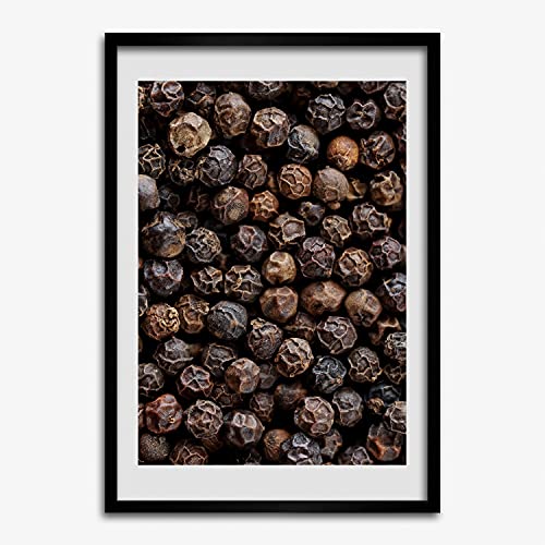 Cadre en Bois Photo Tulup 50x70 cm Tableau Moderne Grains de poivre