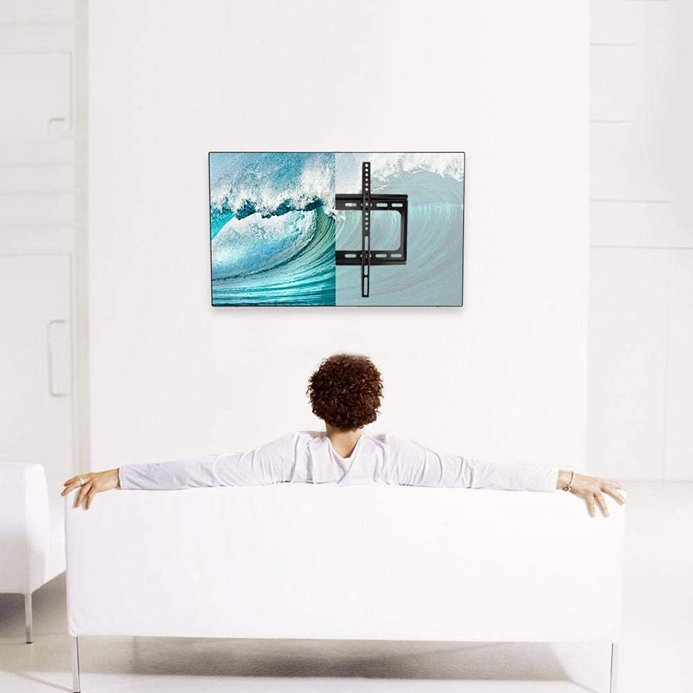 26-55" TV Wall Mount Bracket with Built-In Spirits Level for LED, LCD, 3D, Curved, Plasma, Flat Screen Televisions - Super Strong 30kg Weight Capacity