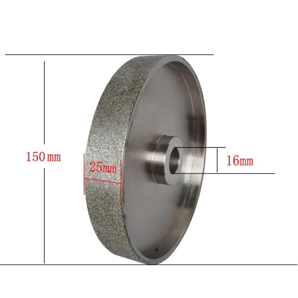 tarcza szlifierska, 6 cali 150 mm * 25 16 otwór do metalowych tarcz polerskich Stgrinder 80/180/240/600/800/1000Grit/150 mm/3000(400)
