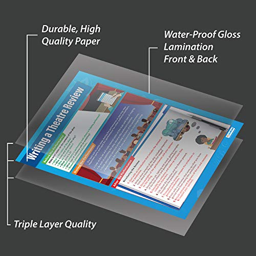 Writing a Theater Review Drama Poster - Laminated - 33" x 23.5" - Educational School and Classroom Posters - Image 3