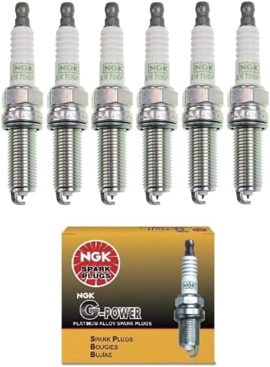 Pack of 6 NGK Platinum Spark Plug Replacement For Dodge Jeep Chrysler 2011 2012 2013 2014 2015 2016 2017 2018 2019 2020 Journey Durango Grand Caravan Wrangler Charger 3.6 3.2 V6
