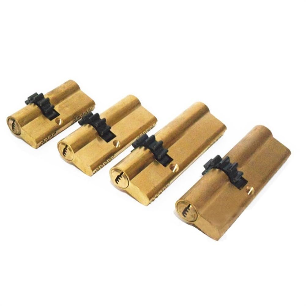 Cilindro europeo con engranaje de 11 dientes, núcleo de cerradura de puerta 63 68 73 80 93 95MM, resorte doble de latón con llaves AB(95(40-55))