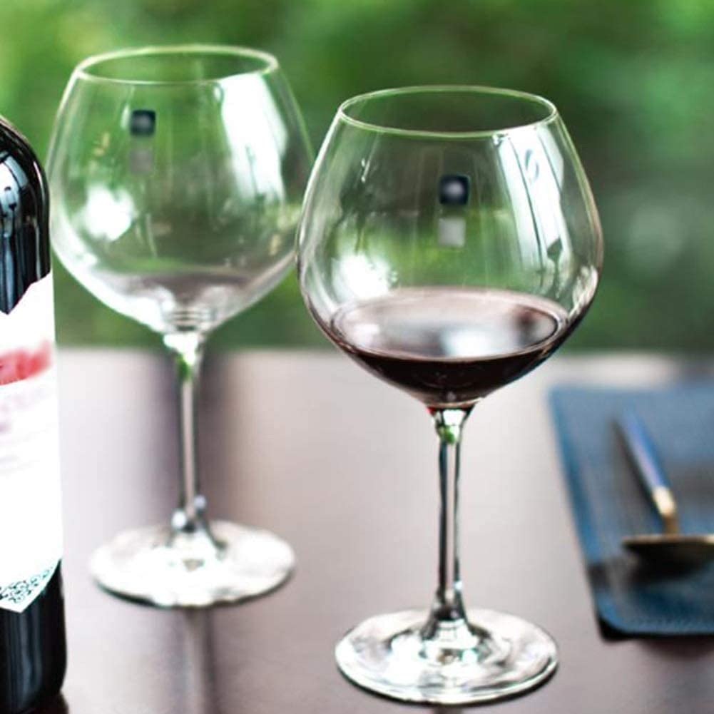 Copas de vino confiables exquisitas copas de vino tinto Copa de vino fino increíble para fiestas, cenas, degustación de vino y eventos especiales (tamaño: 1)