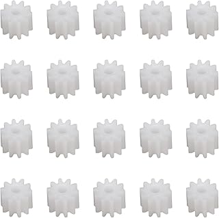 Aicosineg Plastic Gears 10 Teeth Model 102A Reduction Gear Plastic Worm Gears for RC Car Robot Motor 20Pcs