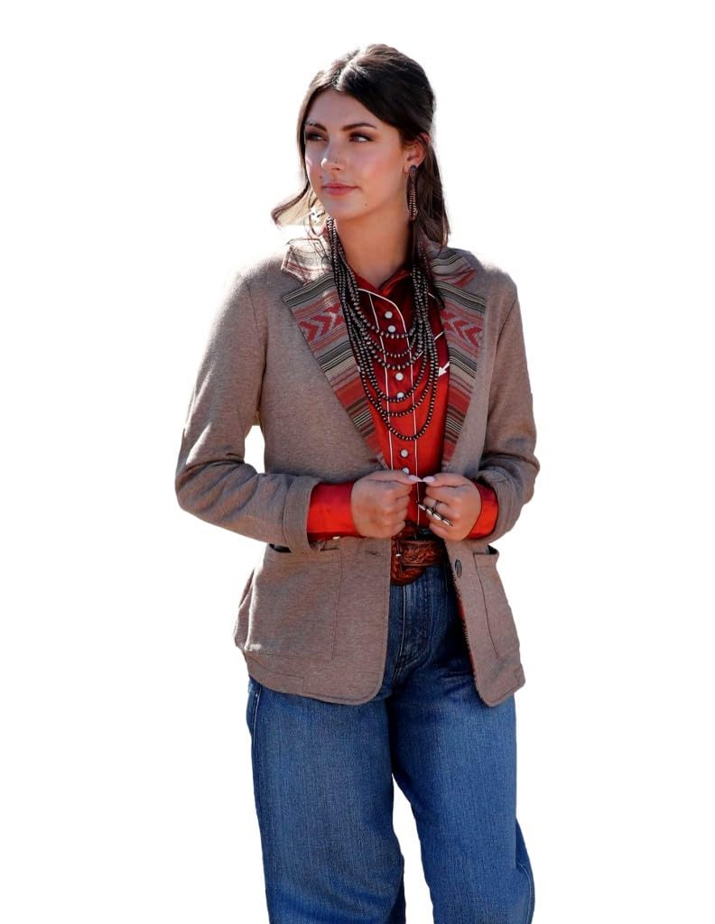 Womens French Terry Blazer