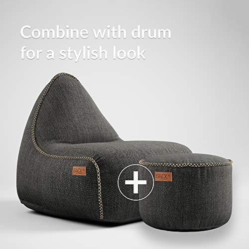 SACKit - Cobana Lounge Chair - Outdoor/Indoor Sitzsack & Sessel mit Lehne - Perfekt für die Lounge oder draußen im… – Bild 4
