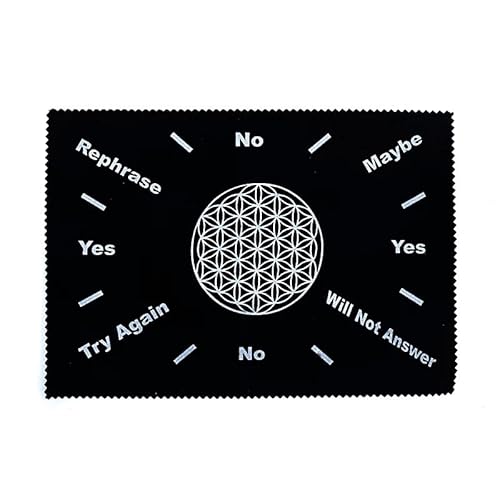 Esterilla colgante con flor de la vida, 20,5 x 30 cm