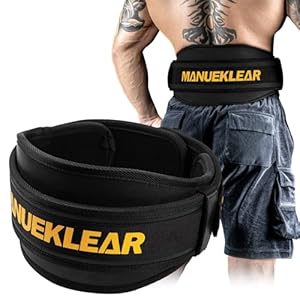 Weight Lifting Belt, Lifting Belts for Women Men, MANUEKLEAR Weightlifting Belt Quick Locking Back Support for Bodybuilding, Fitness, Powerlifting, Cross Training, Squats, Workout, Exercise