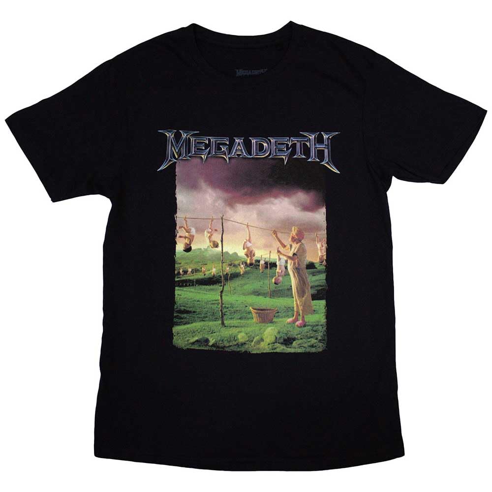 Rock Off officially licensed products Megadeth Youthanasia Tracklist T Shirt L Black