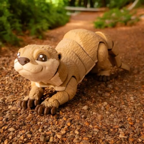Articulated River Otter 3D Printed Desk Toy