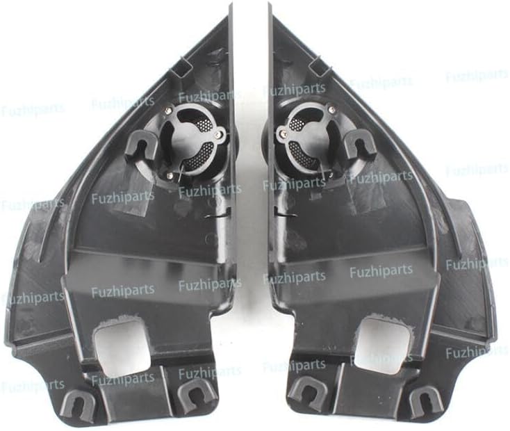 1 Pair Car Front Left and Right Door Tweeters Triangle Speakers Cover Panel Trim Frame Mount for Nissan Qashqai 2016 17 18 19 20 21