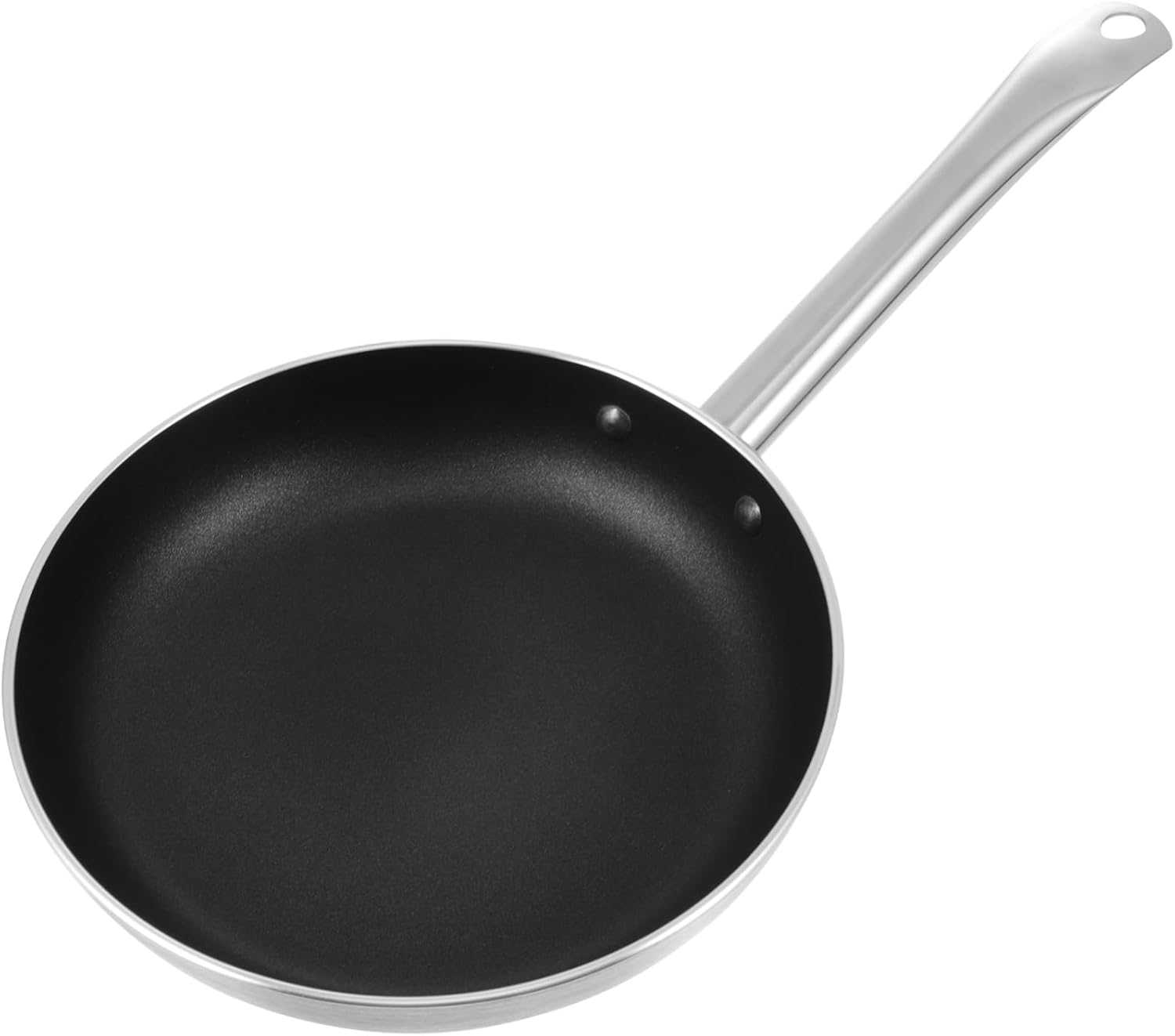 1 Pc Steak Skillet Induction Nonstick Omelet Pan Pancake Pan Steak Pan Non- Stick Stove Nonstick Omelette Pan Portable Stove Simple Frying Pan Outdoor Marble Aluminum Alloy, Black