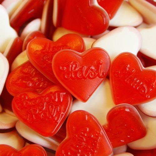 Haribo Liebesherzen Runddose 150 Stück 1200g 2