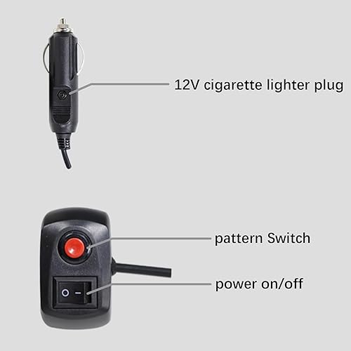 Miniatura 5 de ADAURIS 12 luces LED estroboscópicas para camiones, luces de emergencia para vehículos, luces intermitentes ámbar, para vehículos, 12 V -24 V, súper