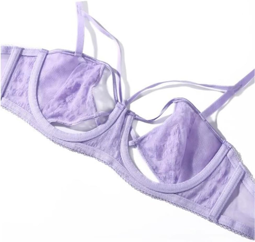 Underwear Women's Straps, Bubble Cloth, Breathable Set, Small Chest, Large Gathering Bra